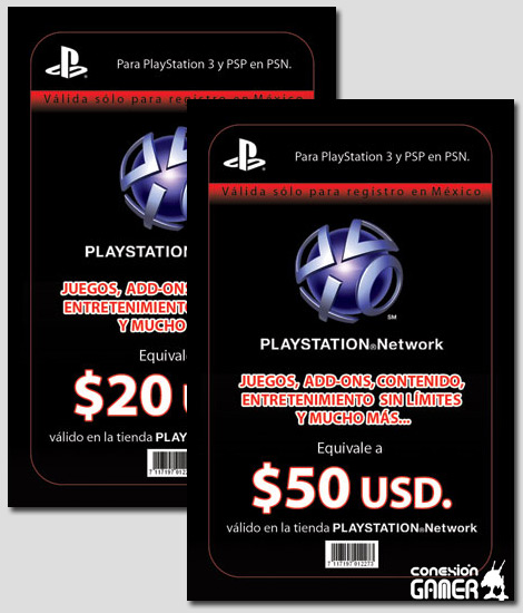 tarjetas prepago psn mexico