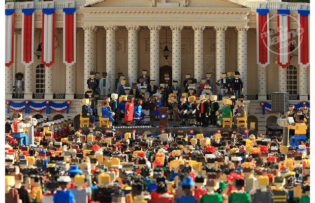 Toma de protesta Obama en Lego 7
