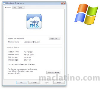 Descarga MobileMe Control Panel 1.3 para Windows 5
