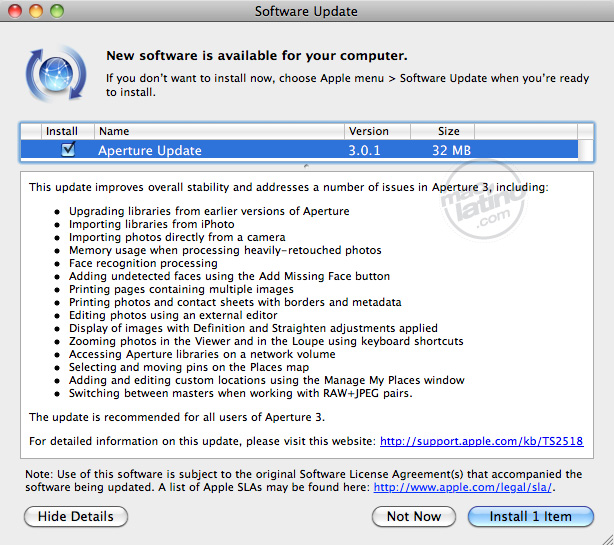 Descarga de Aperture 2.1.4 disponible 4