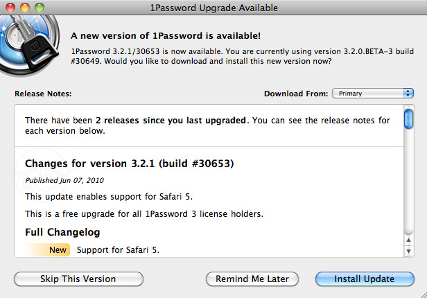 1Password gratis hoy 25 de Diciembre del 2008 2