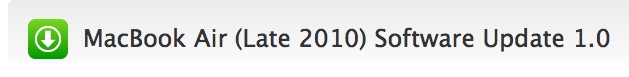 MacBook Air (Finales 2010) Software Update 1.0 9
