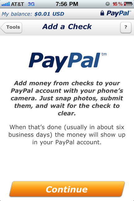 Añadir dinero a Paypal usando cheques ya es posible 7