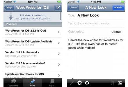 WordPress para iOS se actualiza a la versión 2.7 8