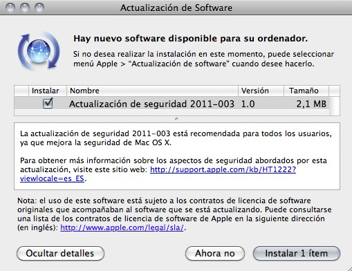 Apple lanza actualización que elimina el Malware MacDefender 7