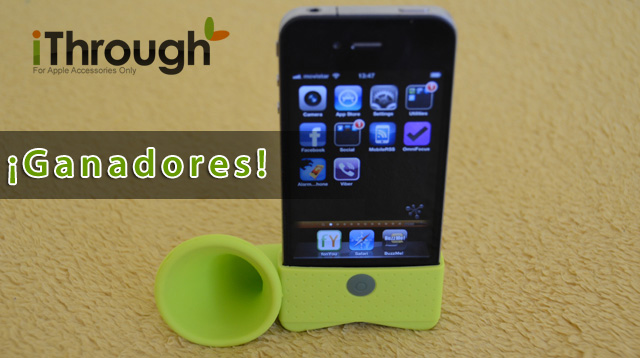 Ganadores del sorteo Horn Stand para iPhone 8