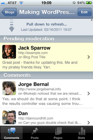 WordPress para iOS se actualiza a la versión 2.7 2