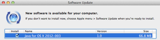 Solución al problema de Flashback con una actualización de Java para Mac OS X 5