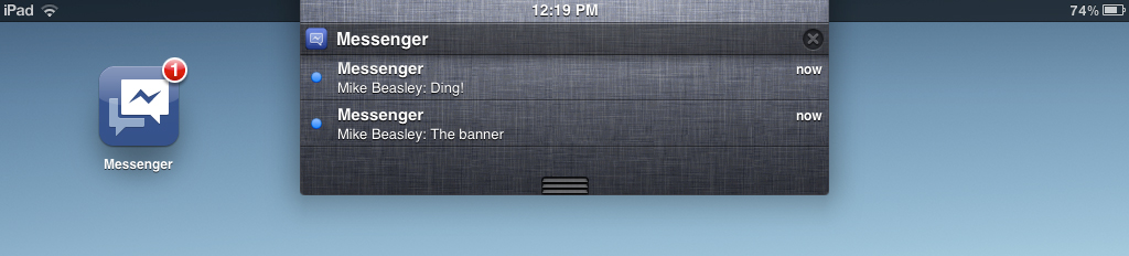 Descarga Facebook Messenger para iPhone, versión 1.7 3