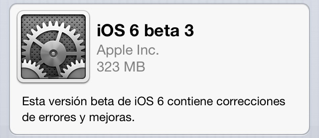 Descarga iOS 6 beta 3 4