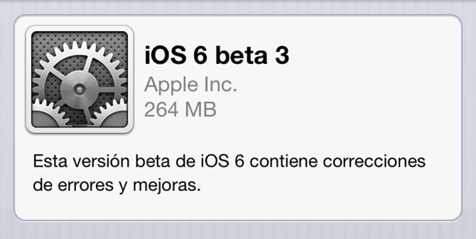 Descarga iOS 6 beta 3 3