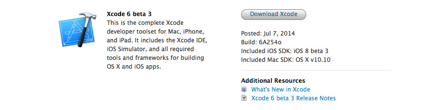 Xcode 6 beta 3