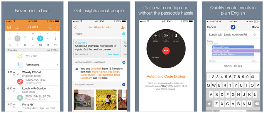 Tempo para iPhone y iPad